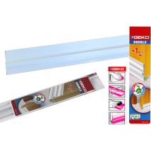 Geko - Selbstklebendes Pvc-profil Unter Der Tür, 1 M X 38 Mm, Weiß, 1450/6