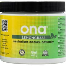 Gel ONA Lemongrass – 400gr – Purificateur d'air – Surface d'action, Puissance sonore