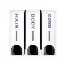 Gel douche, distributeur de savon, conditionneur mural, conditionneur blanc