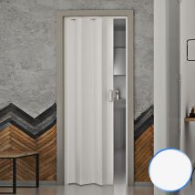 Forte - Innenraum Falttür in pvc mod. Monica 83x214 cm Farbe Pastel Weiss