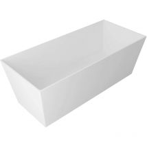 Gelco - Badewannen - Freistehende Badewanne Kvadrie, 159x65x55 cm, weiß GVKV1590