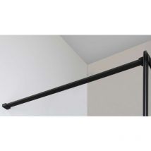 Cure Black - Stütze für Duschwand, 1400 mm, schwarz matt CBSB140 - Gelco