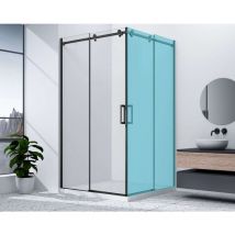 Gelco - Dragon - Duschtür 100x200 cm, schwarz/Klarglas GD4210B