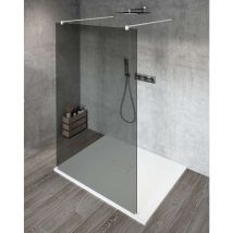 Vario - Walk-In Duschwand, 120 cm, beschichtetes Glas, weiß/chrom GX1312GX2215 - Gelco