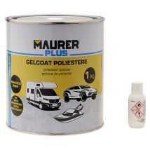 Maurer - Gelcoat Polyester 1kg. Blanc. Peinture polyester pour fibre de verre/résine.