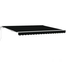 Vidaxl - Automatische einziehbare Markise Schwarz 400x300 cm