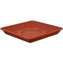 Untersetzer nora Terracotta 25 cm quadratisch - Kunststoff - Geli