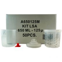 Gelson - jetables cups 650 ml 125 micron