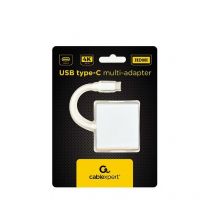 Gembird - A-CM-HDMIF-02-SV Kabelschnittstelle/USB-C/USB-C hdmi/usb-a Adapter Silver