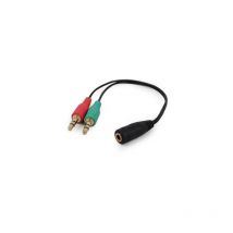 CCA-418 cable de audio 0,2 m 3,5mm 2 x 3.5mm Negro, Verde, Rojo - Gembird