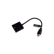 Gembird A-HDMI-VGA-04 adaptador de cable de vídeo 0,15 m VGA (D-Sub) HDMI tipo A (Estándar) Negro