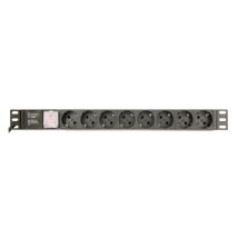 Gembird - EG-PDU-014-C14 Stromverteilereinheit (pdu) 8 AC-Ausgänge 1U Schwarz