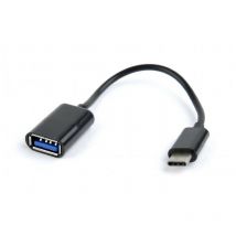 Gembird - A-OTG-CMAF2-01 - usb Type-C - usb Type-A - Male connector / Female connector - 0,2 m - Noir