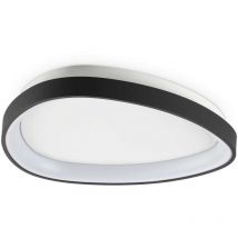 Gemini 42 Cm Integrierte On-off-led-halbbündigleuchte, Schwarz, 3000 Lm, 3000 K - Ideal Lux