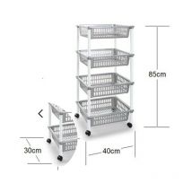 Rollwagen mit 4 Kunststoffböden