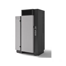 Generador De Aire Caliente De Pellets Eva Calòr ARIA 30 901682600 Aluminio/Acabado Negro