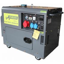 Varan Motors - 92621 Generador eléctrico diésel insonorizado grupo electrógeno 5.5kVA, 400V, 230V