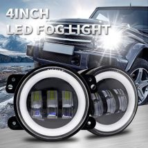 General Motors Phare antibrouillard LED 4 pouces pour Jeep Wrangler Jeep JK TJ-2pcs