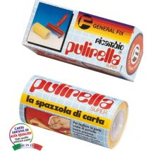 Ricambio spazzola pulirella super - 10 mt carta crespata adesiva h. 12 cm