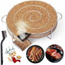Simplicity - Générateur de Fumée Froide pour Fumoir Fumage Viande Poisson avec Brosse Nettoyage Grille Barbecue