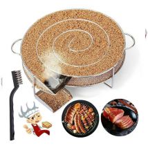 Roleader - Générateur de Fumée Froide pour Fumoir Viande Poisson avec Brosse de Nettoyage Grill Barbecue Fumoir Fumée Chaude et Froide bbq Scie