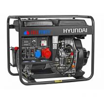 Hyundai - Generatore Di Corrente Diesel Trifase 6 Kw 12 hp 456cc 14LT