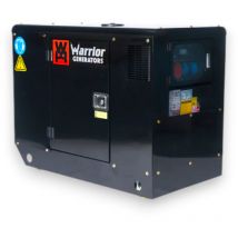 Warrior Winches - Generatore di corrente gruppo elettrogeno a motore diesel 12,5 kw accensione elettrica con ruote e serbatoio 50 litri