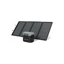 Ecoflow - Generatore solare DELTA2 e 220W pannello solare, capacità espandibile da 1 a 3 kWh, batteria lfp, centrale elettrica portatile per
