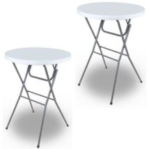 Table de jardin – 2 pièces – Mobilier de jardin – Compatible avec consoles de jeu, GoPro, webcams – RAIFFEISEN-WAREN