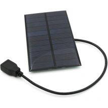 Generic Panneau solaire 1,65 W, mini panneau solaire USB 5,5 V/300 mA, chargeur de panneau solaire USB, kit de panneau solaire avec matériau PET pour