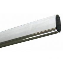 Tubo armadio ovale cromato asta ricambio per armadi guardaroba 30x15 mt 210