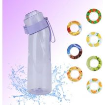 Generische Luftflasche, mit 7 Pods, 650 ml, Geschmackskapseln, Duftwasserflasche, fruchtiger Geschmack, ökologisch, BPA-frei, Sport, Kinder, mit