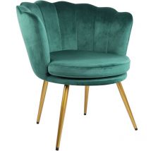 Genesis flora Petal Back Scallop Chair - Green