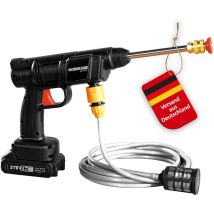 Genius Rondella Ad Alta Pressione A Batteria High Pressure Cleaner 12-tlg., Idropulitrice, Pistola Professionale, Pistola Per Lavaggio Auto Con 