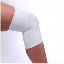 Vitaeasy - Genouillère fils argent blanc 24 x 12 x 16 cm - Blanc