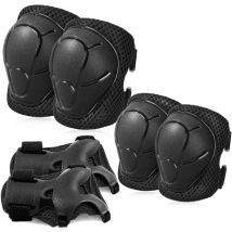 Fei Yu - Genouillères Genouillères pour enfants Inlines Inline Skates Inline Pa(noir,M)