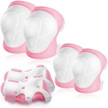 Fei Yu - Genouillères Genouillères pour enfants Inlines Inline Skates Inline Pa(rose,M)