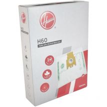 Hoover - Genuine Telios Vacuum Cleaner Bags H60 Pure epa Microfiber Bag Pack of 4
