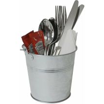 Nev-gsb12 - Secchiello Da Portata, In Acciaio Zincato, Diametro Di 12 Cm - Genware