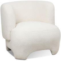 Gepolsterter Sessel - Bouclé-Stoff Lounge-Sessel - Magnolia