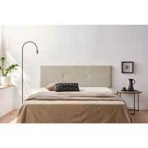 Moonia Gepolstertes Kopfteil Aqualine 90x50x5 cm – 50 cm – 5 cm – Rahmen aus Kiefernholz – Flüssigkeitsabweisend