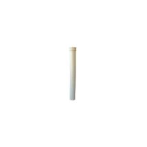 Profils De France - Gerader Delphin aus sandfarbenem Gusseisen, Durchmesser 80 mm, Länge 1 m