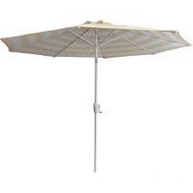 Gerader Sonnenschirm bandol rund 2,70m Durchmesser gelb gestreift