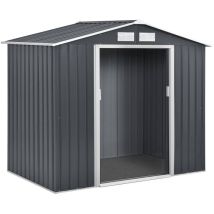 Gerätehaus aus Metall 'Vegas' - 2,7 m² - Grau