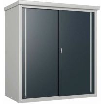 Metall Gartenschrank Guardian D63 Grau 98x172x187 cm - Trimetals