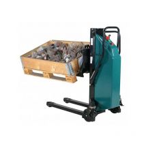 Matisère - Gerbeur basculeur semi électrique - Chariot basculeur de palettes - Levée max 900mm - Charge 800kg - 1841045511