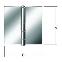 Ger.känt.Scharnier 40X40 mm ungeb - Vormann