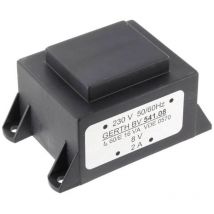 PTA541502 transformateur pour circuits imprimés 1 x 230 v 2 x 7.50 v/ac 16 va 1066 ma - Gerth