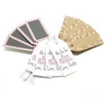 Geschenk-Anhänger für Weihnachten in 3 Designs - 12er-Set