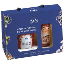Geschenkset Mit Orangenblüten-duftkerze Und Spray "abendsonne" Andalusien - Tade